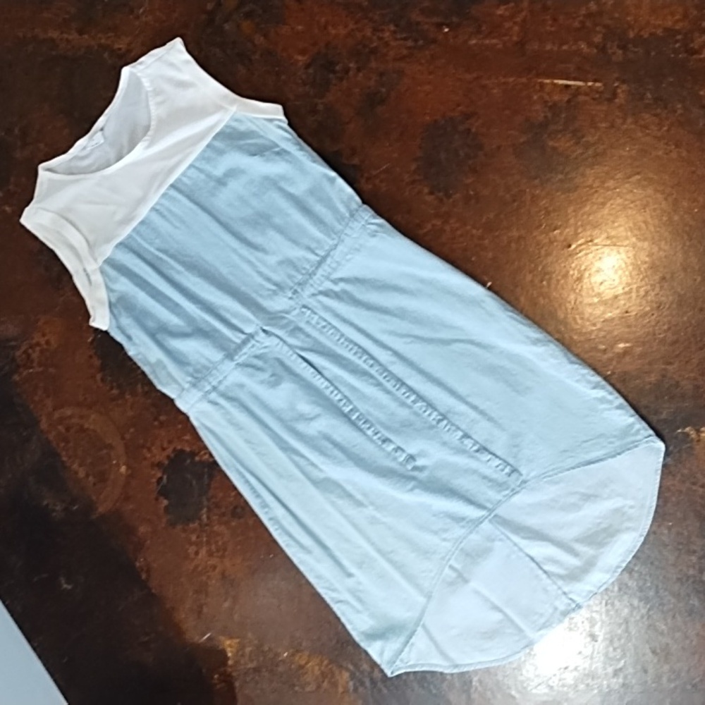 Vero Moda jean and crepe highlow dress